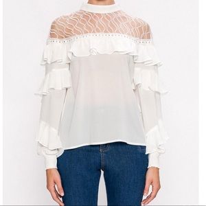 White Long Sleeved Blouse